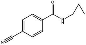 4-CYANO-N-CYCLOPROPYLBENZAMIDE Structure