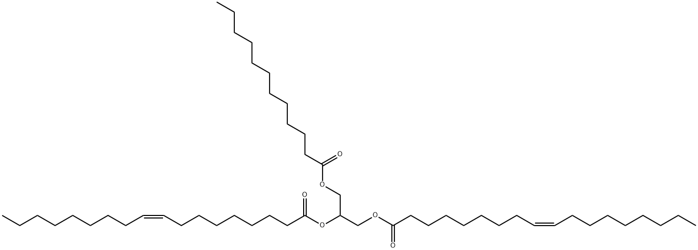 1,2-Dioleoyl-3-Lauroyl-rac-glycerol Struktur