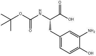 N-Boc-DL-3-aminotyrosine Struktur