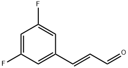 2-Propenal, 3-(3,5-difluorophenyl)-, (2E)- Struktur