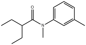2-Ethyl-N-methyl-N-(3-methylphenyl) butanamide Structure