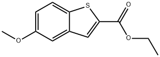 Ethyl 5-methoxybenzo[b]thiophene-2-carboxylate Struktur