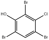 2,4,6-tribromo 3-chlorophenol Structure
