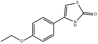 4-(4-エトキシフェニル)-4-チアゾリン-2-オン 化学構造式