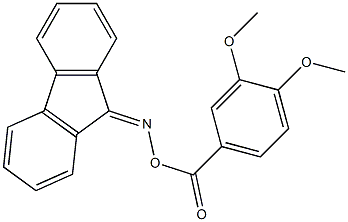 9H-fluoren-9-one O-(3,4-dimethoxybenzoyl)oxime 结构式