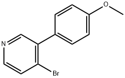 4-Bromo-3-(4-methoxyphenyl)pyridine Struktur