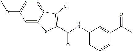 N-(3-acetylphenyl)-3-chloro-6-methoxy-1-benzothiophene-2-carboxamide|