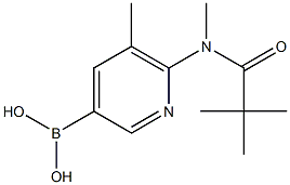 Boronic acid, [6-[(2,2-dimethyl-1-oxopropyl)methylamino]-5-methyl-3-pyridinyl]- (9CI) Structure