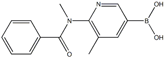 [6-[benzoyl(methyl)amino]-5-methyl-3-pyridyl]boronic acid Struktur