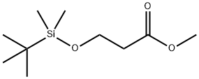 methyl 3-[tert-butyl(dimethyl)silyl]oxypropanoate Struktur
