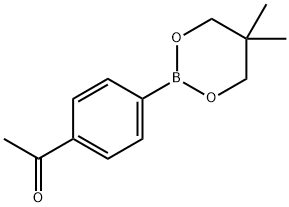 1-[4-(5,5-dimethyl-1,3,2-dioxaborinan-2-yl)phenyl]ethan-1-one Structure