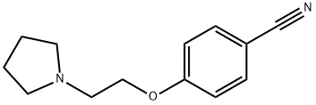 4-(2-PYRROLIDIN-1-YL-ETHOXY)-BENZONITRILE 结构式