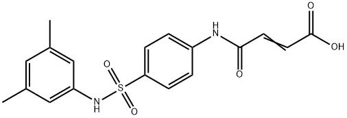 (E)-4-{4-[(3,5-dimethylanilino)sulfonyl]anilino}-4-oxo-2-butenoic acid Struktur