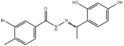 3-bromo-N'-[1-(2,4-dihydroxyphenyl)ethylidene]-4-methylbenzohydrazide
