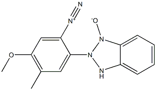 Benzenediazonium, 5-methoxy-4-methyl-2-(1-oxido-2H-benzotriazol-2-yl)- Struktur