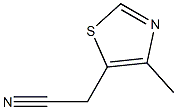 2-(4-methyl-1,3-thiazol-5-yl)acetonitrile 结构式