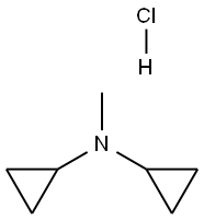 DICYCLOPROPYLMETHYLAMINE HYDROCHLORIDE Struktur