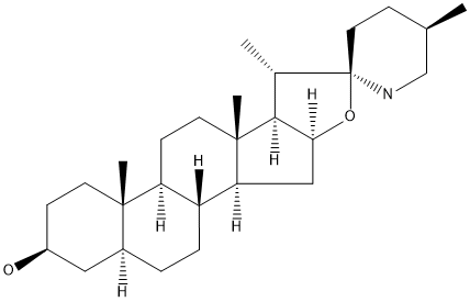 (22R,25R)-5α-スピロソラン-3β-オール 化学構造式