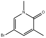 5-ブロモ-1,3-ジメチル-2-ピリドン 化学構造式
