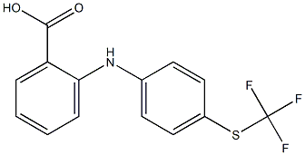 2-[4-(trifluoromethylsulfanyl)anilino]benzoic acid Struktur