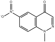 1-methyl-6-nitro-4(1H)-Cinnolinone Struktur