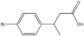 3-(4-bromophenyl)butanoic acid Struktur