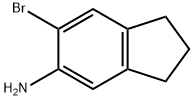 6-溴-2,3-二氢-1H-茚满-5-胺, 53474-09-2, 结构式