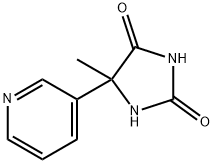 5-methyl-5-pyridin-3-ylimidazolidine-2,4-dione Structure