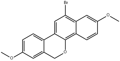 12-bromo-2,8-dimethoxy-6H-dibenzo[c,h]chromene Structure