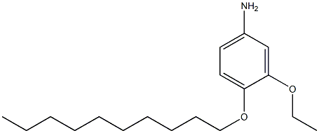 4-(癸氧基)-3-乙氧基苯胺, 55483-78-8, 结构式