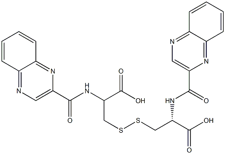 N,N-Bis(2-Quinoxaloyl)-L-Cystine 结构式