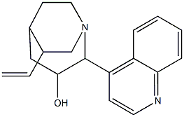 1-Azabicyclo[3.2.2]nonan-3-ol, 6-ethenyl-2-(4-quinolinyl)-, (1S,2R,3S,5S,6R)- Structure