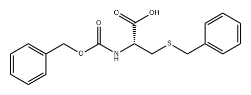 3-benzylsulfanyl-2-(phenylmethoxycarbonylamino)propanoic acid Structure