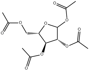 1,2,3,5-Tetra-O-acetyl-L-arabinofuranose Structure