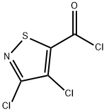 3,4-dichloroisothiazole-5-carbonyl chloride, 56914-82-0, 结构式
