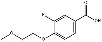 3-fluoro-4-(2-methoxyethoxy)benzoic acid Structure