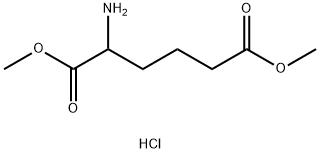 DL-2-氨基己二酸二甲酯盐酸盐 结构式
