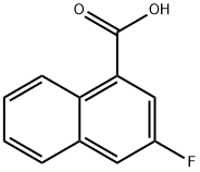 3-氟萘-1-羧酸, 575-07-5, 结构式