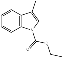 ethyl 3-methyl-1H-indole-1-carboxylate Structure