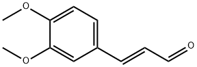 2-Propenal, 3-(3,4-dimethoxyphenyl)-, (2E)- 化学構造式