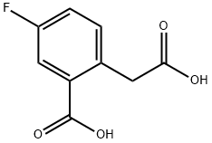 2-(Carboxymethyl)-5-fluorobenzoic acid Struktur