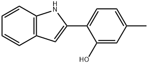 2-(1H-indol-2-yl)-5-methylphenol 结构式