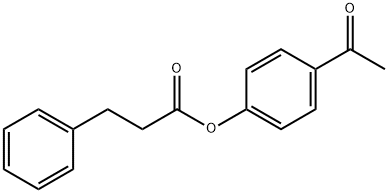 4-acetylphenyl 3-phenylpropanoate Structure