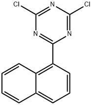 2,4-dichloro-6-(naphthalen-1-yl)-1,3,5-triazine Struktur
