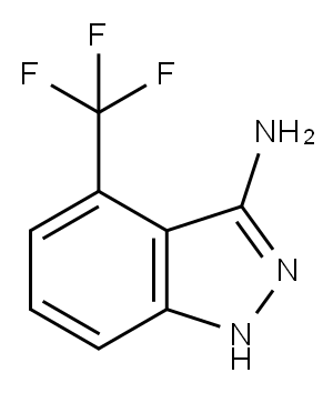 4-(trifluoromethyl)-1H-indazol-3-amine Struktur