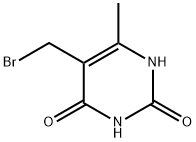 5-(Bromomethyl)-6-methyluracil,60484-35-7,结构式