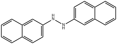 Hydrazine, 1,2-di-2-naphthalenyl- Struktur