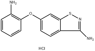 6-(2-AMINOPHENOXY)-1,2-BENZOTHIAZOL-3-AMINE DIHYDROCHLORIDE Structure