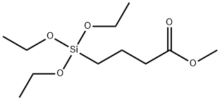 Butanoic acid, 4-(triethoxysilyl)-, methyl ester Structure
