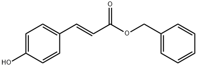 3-(4-Hydroxyphenyl)propenoic acid benzyl ester Struktur